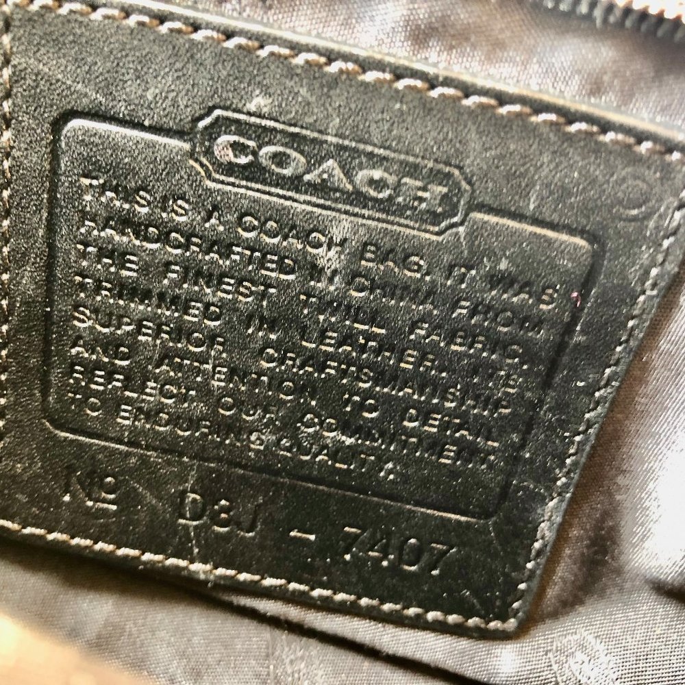 Coach Black Ballistic Nylon Wristlet Convertible to Hand Carry Handbag - Picture 9 of 11